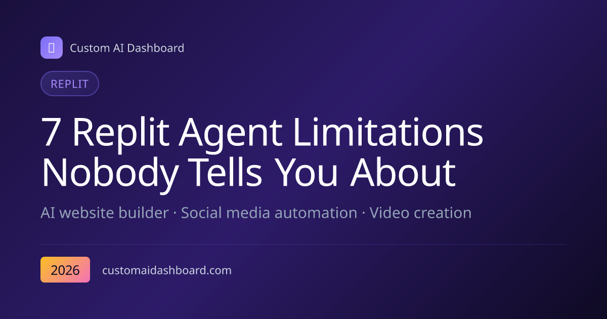 7 Replit Agent Limitations Nobody Tells You About