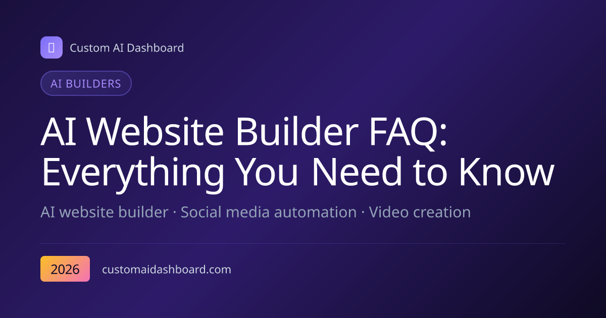 AI Website Builder FAQ: Everything You Need to Know