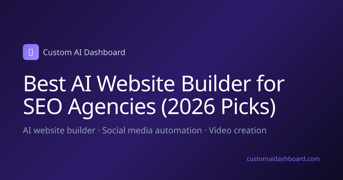 Best AI Website Builder for SEO Agencies (2026 Picks)